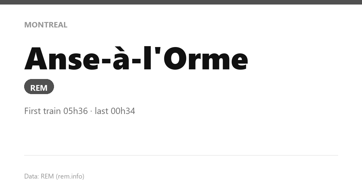 station anse a l orme en