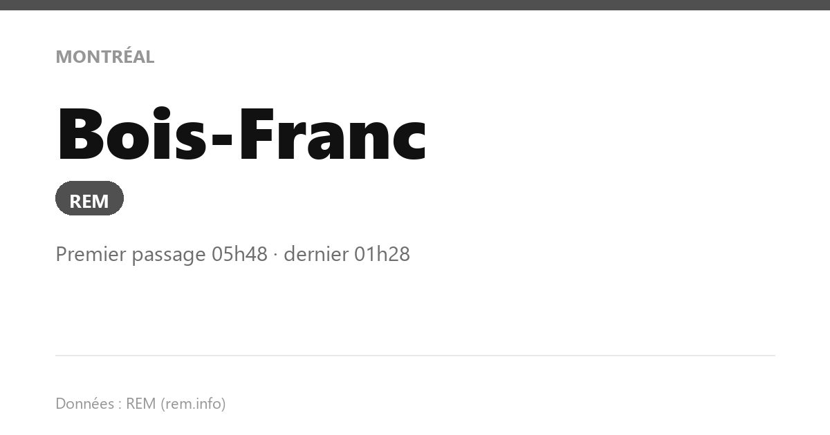 station bois franc fr