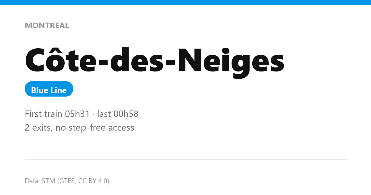 station cote des neiges en