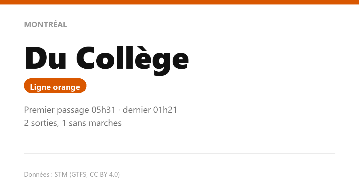station du college fr