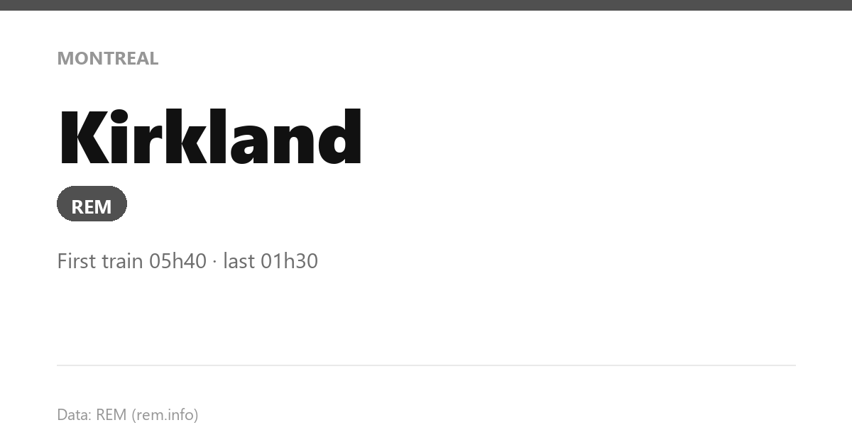 station kirkland en