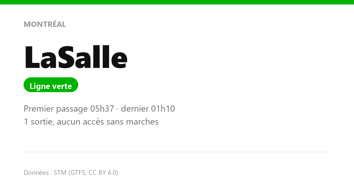 station lasalle fr