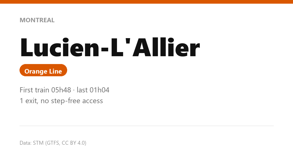 station lucien l allier en