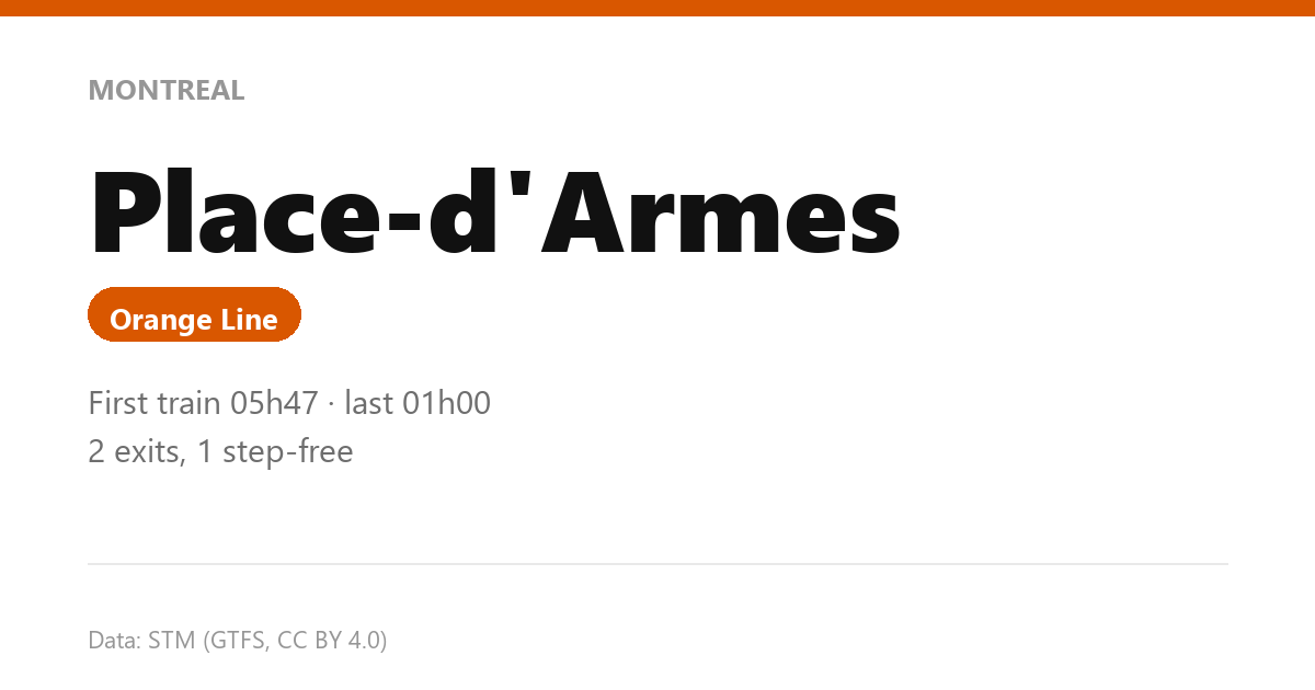 station place d armes en