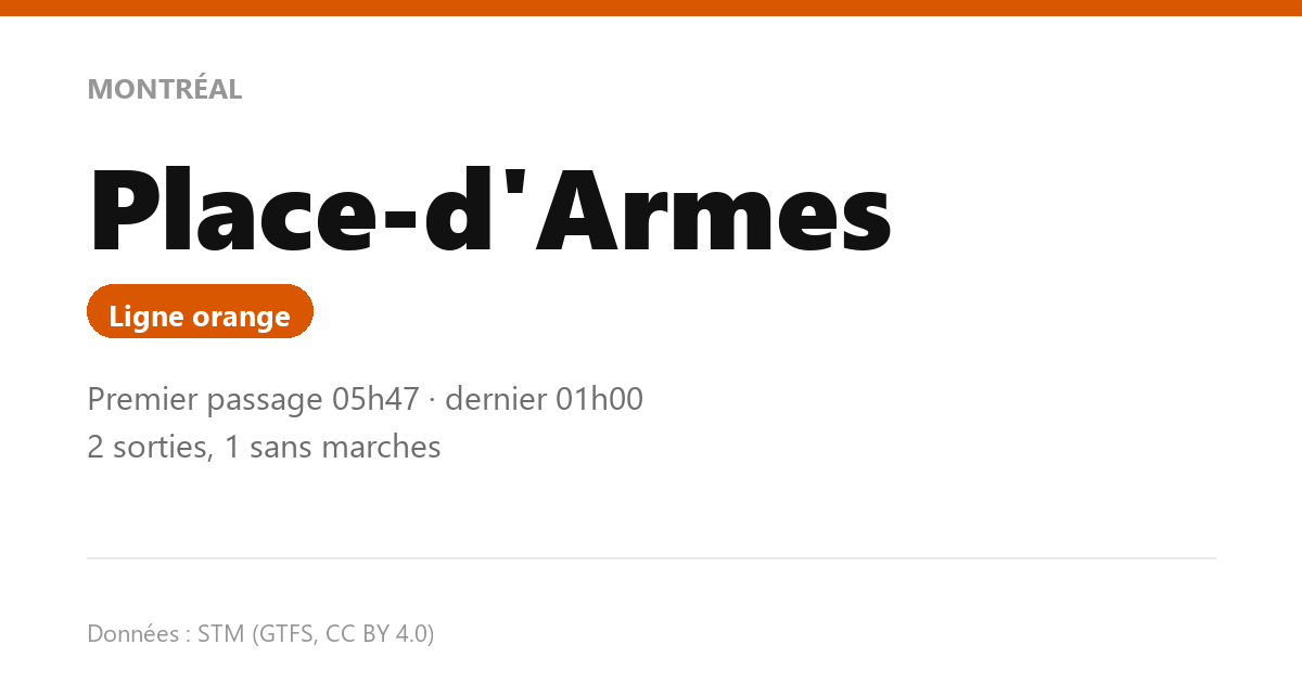 station place d armes fr