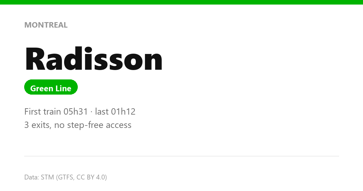 station radisson en