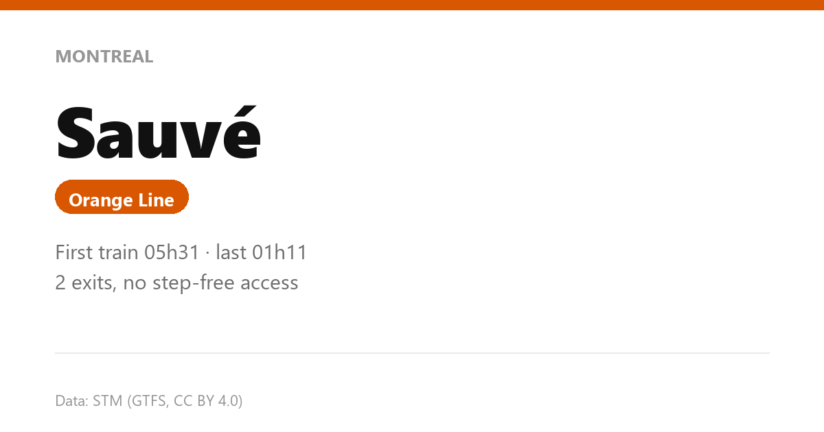 station sauve en