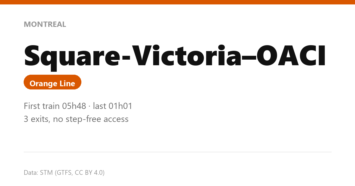 station square victoria oaci en