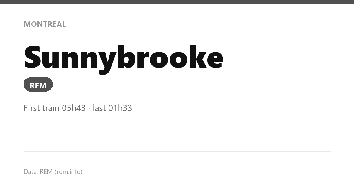 station sunnybrooke en