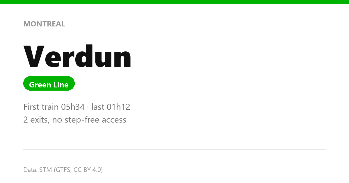 station verdun en